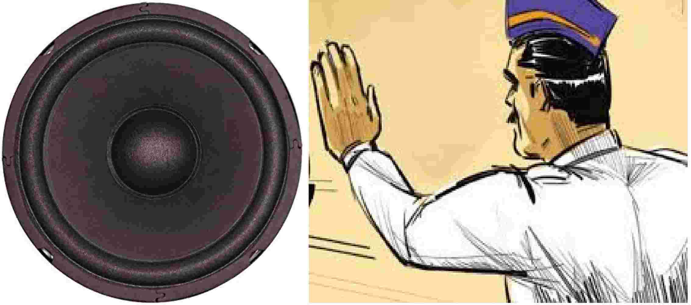 स्पीकरवरून मुख्य चौकात वाहतुकीचे नियम पाळण्याच्या सूचना..
