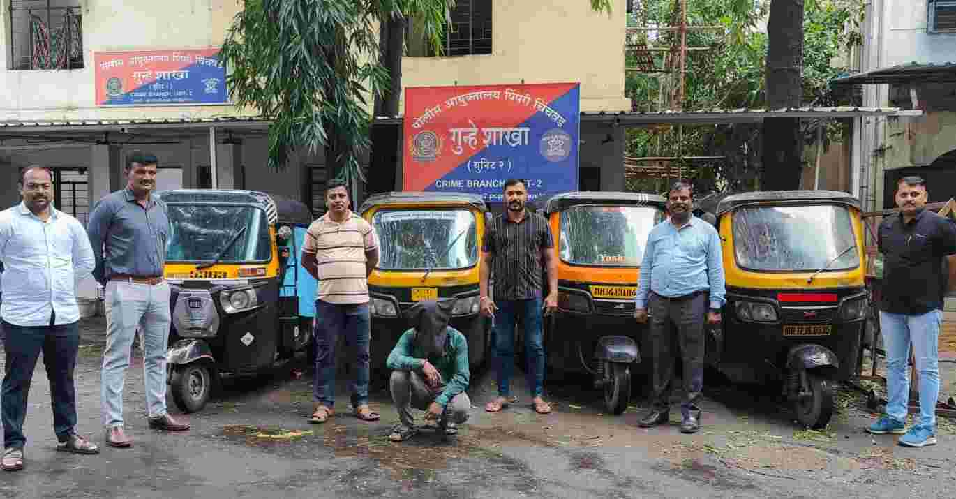 रिक्षा चोर गणेशला निगडीतून अटक; चार चोरीच्या रिक्षा हस्तगत...