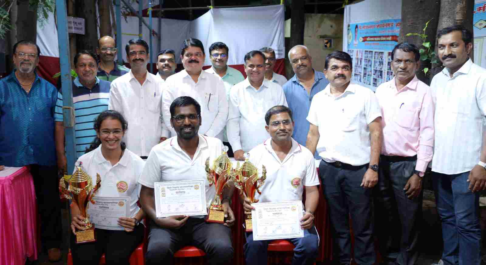 जिल्हास्तरीय कॅरम स्पर्धेत सागर वाघमारे, पुष्कर्णी भट्टड, संजय थिटे यांनी मारली बाजी...