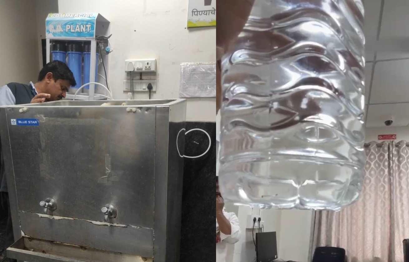 थेरगाव रुग्णालयात पिण्याच्या पाण्याच्या फिल्टरमध्ये आढळल्या आळ्या..