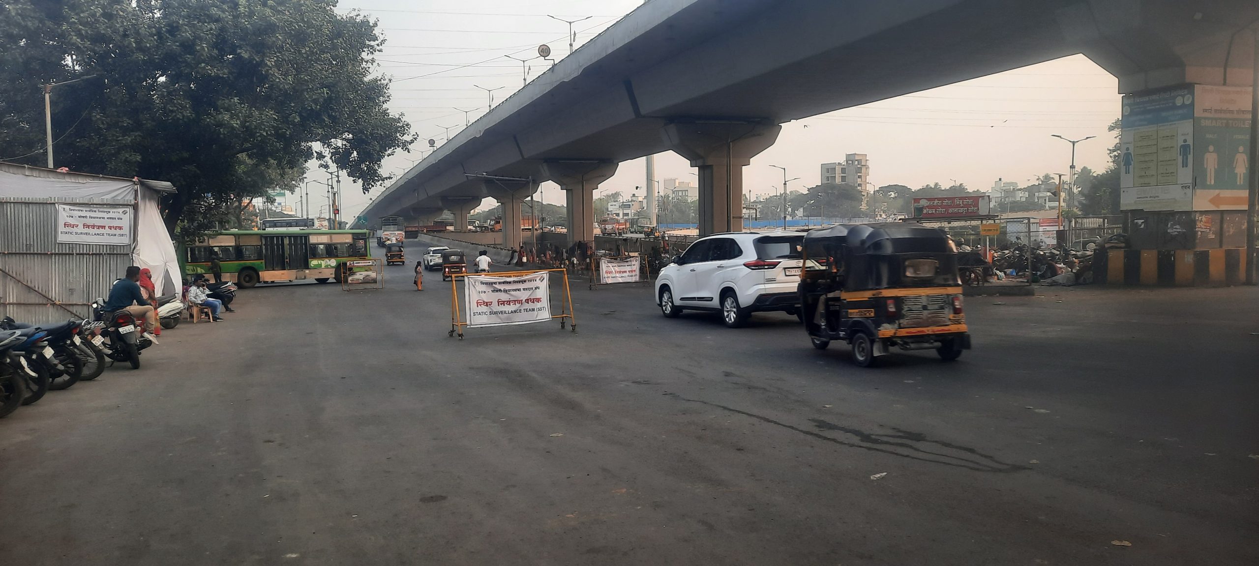 निगडीतील भक्ती शक्ती चौकात सिनेस्टाईल थरार..