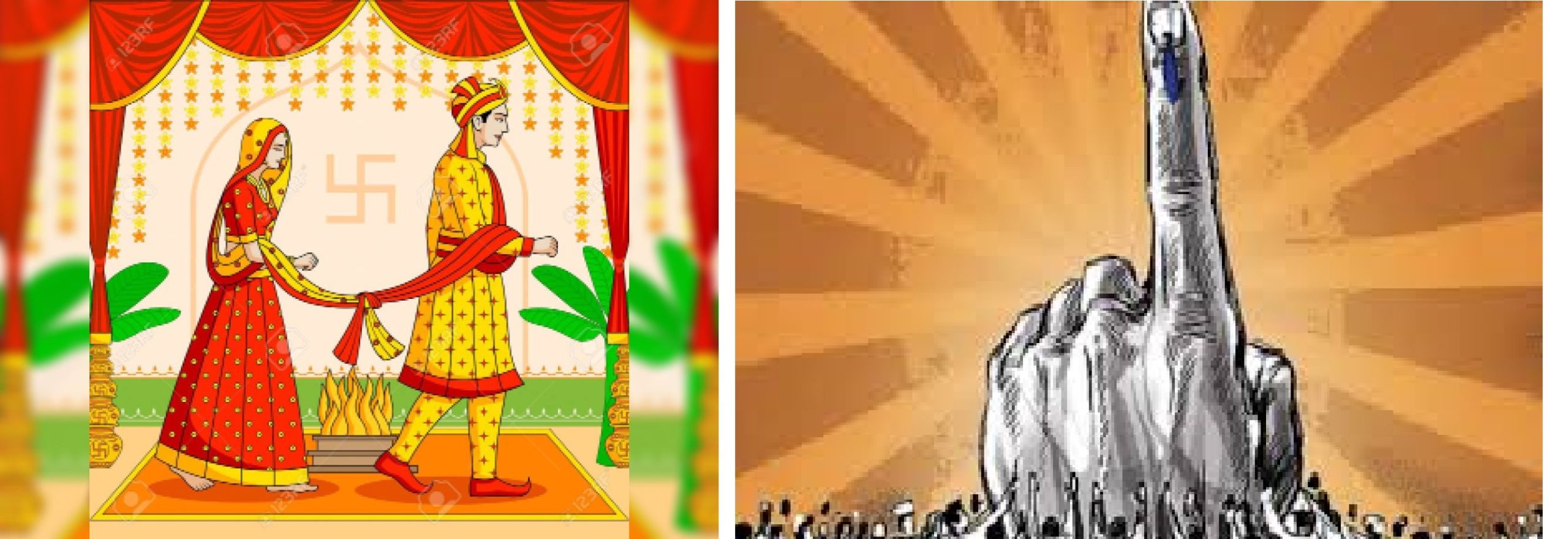 आधी मतदानाची शपथ… नंतर विवाह सोहळा.. 