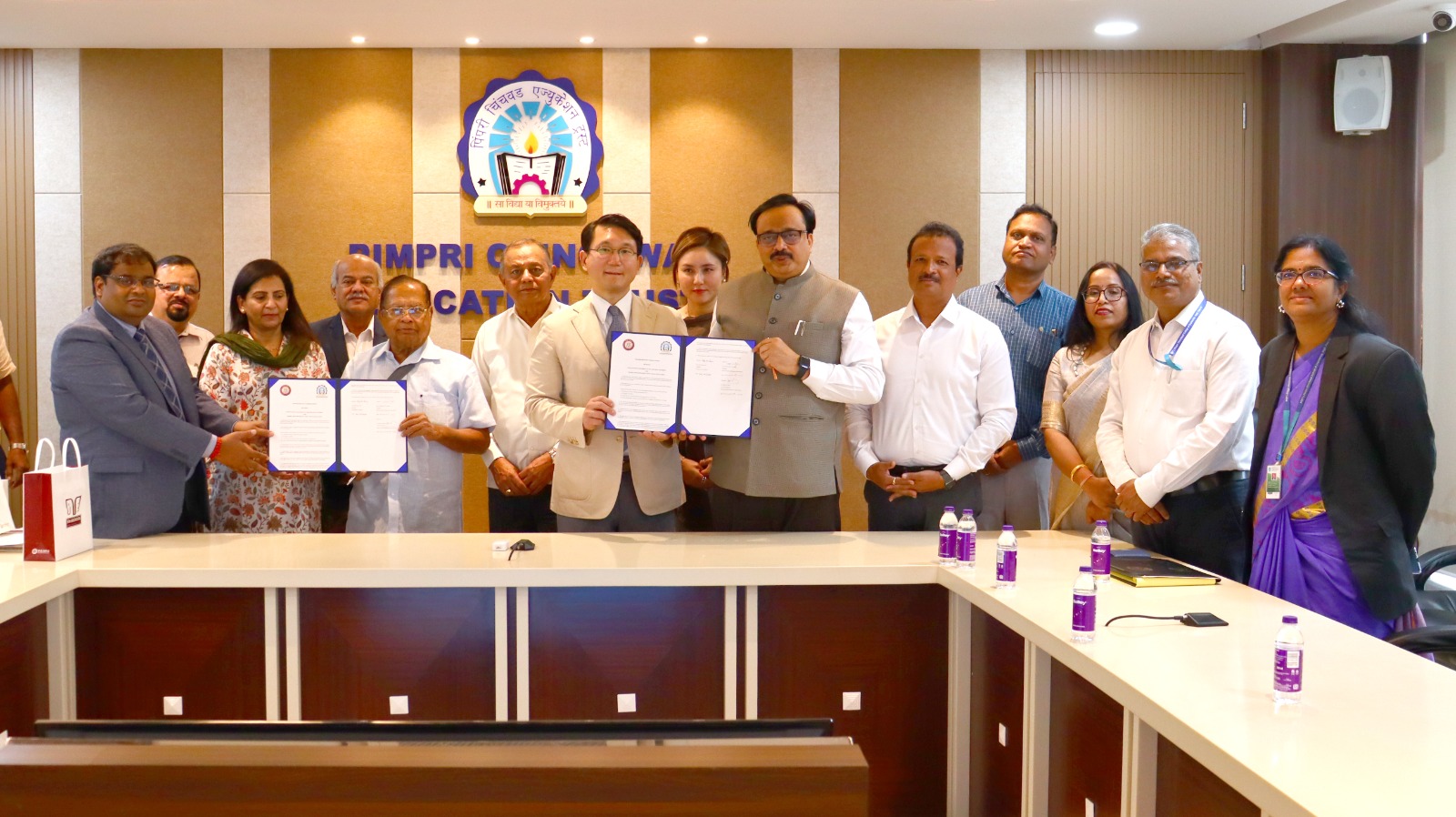 पिंपरी चिंचवड एज्युकेशन ट्रस्ट आणि दक्षिण कोरियातील क्वांगवून विद्यापीठात शैक्षणिक सामंजस्य करार...