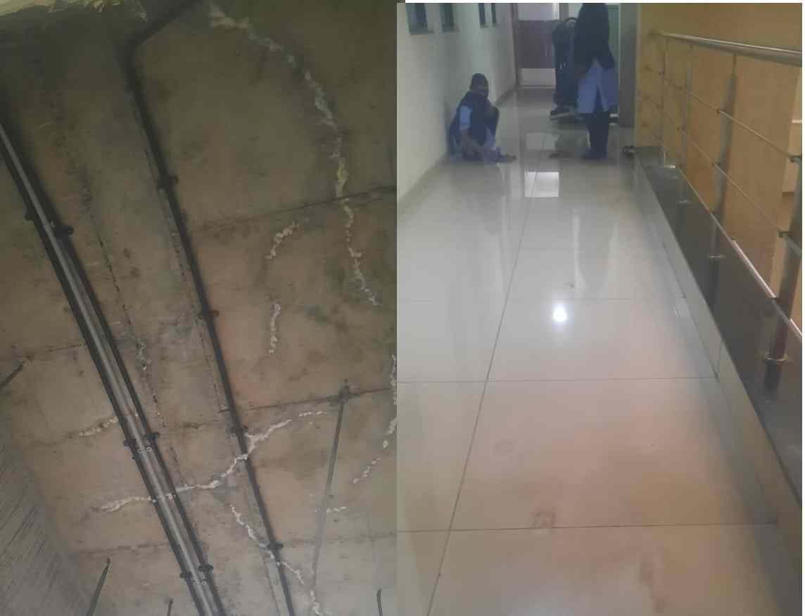 पीएमआरडीएच्या छताला गळती...