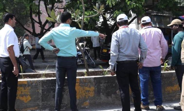 रस्त्यातील नियोजित वृक्षारोपणासंदर्भात अतिरिक्त आयुक्तांच्या सूचना...