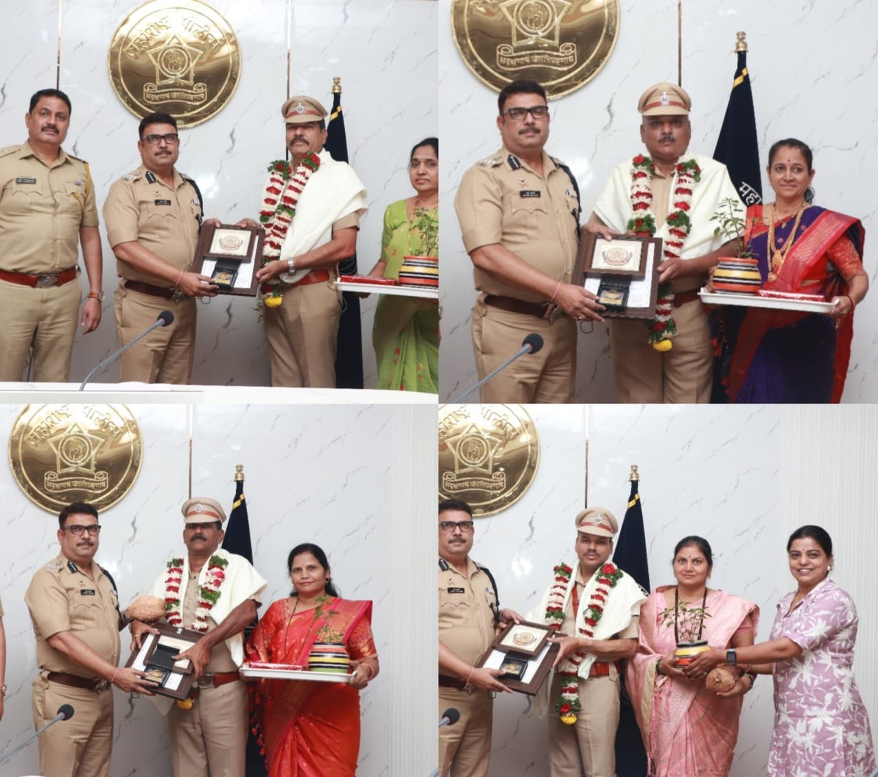 पिंपरी चिंचवड पोलीस आयुक्तालयातील चार पोलीस अधिकारी सेवानिवृत्त...