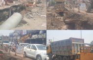 मोशीतील भारत माता चौक बनलाय 'ढकलगाडी' चौक..