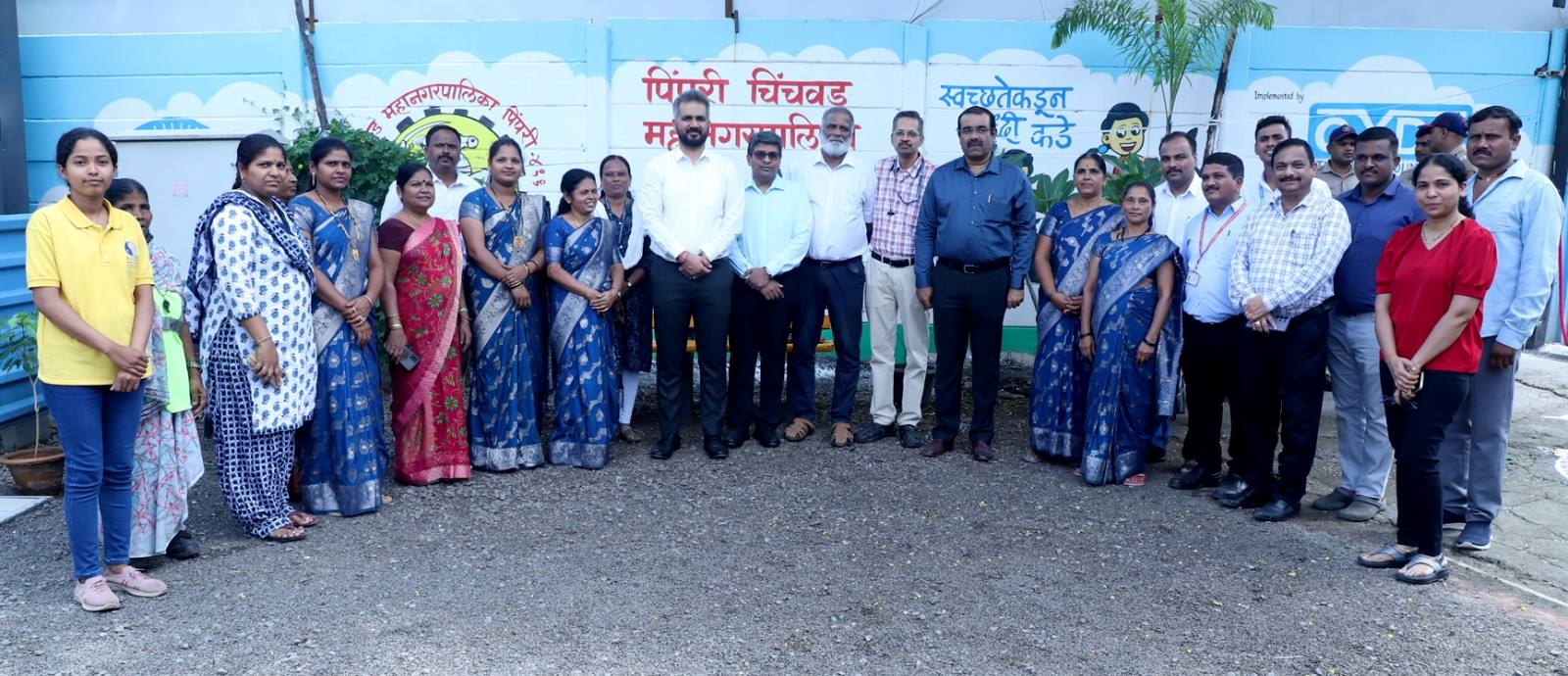 दापोडीतील शून्य कचरा प्रकल्पाचे आयुक्त शेखर सिंह यांच्या हस्ते उद्घाटन...