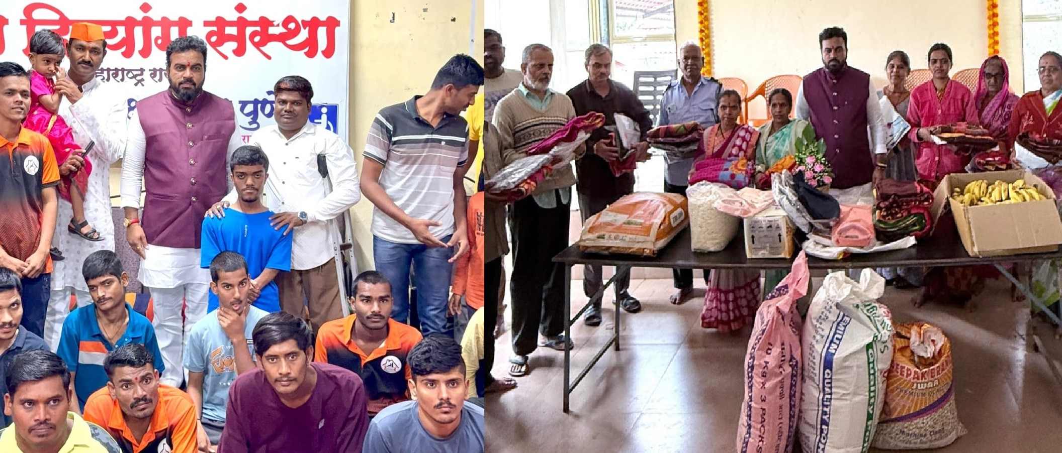 भाजपा युवा नेते पांडाभाऊ साने यांचा वाढदिवस उत्साहात साजरा.. 