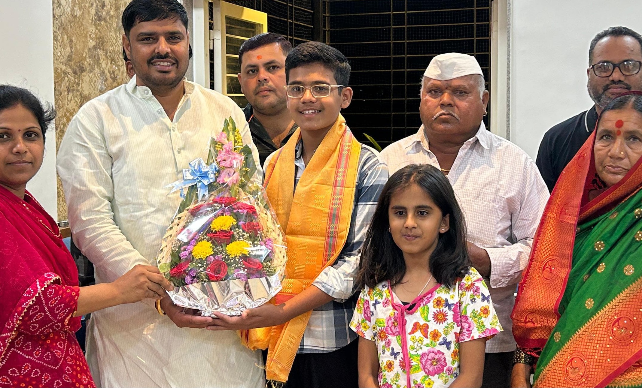 स्टेम नॅशनल चॅलेंजमध्ये सुवर्णपदक विजेता स्वराज भोसले याचा सत्कार...