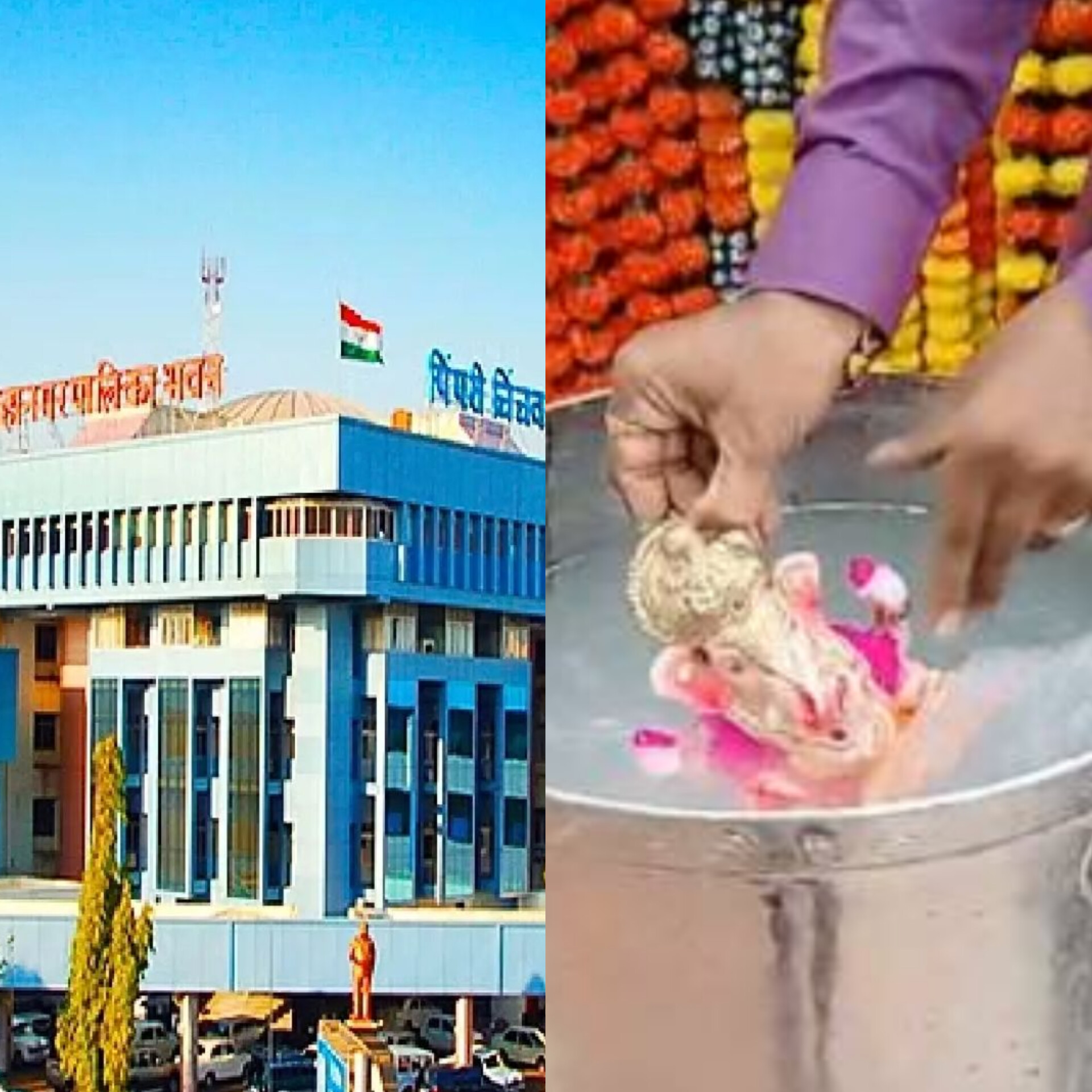 PoP गणेशमूर्तींच्या शास्त्रोक्त विघटनासाठी १६२ टन अमोनियम बायकार्बोनेटची खरेदी.. 