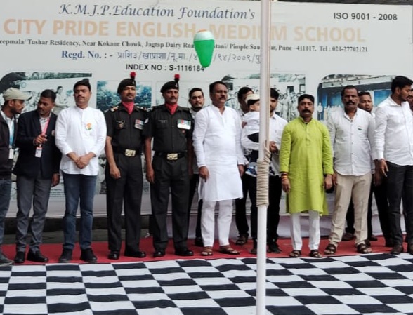 न्यू सिटी प्राईड इंग्लिश मीडियम स्कूलमध्ये स्वातंत्र्य दिन उत्साहात साजरा...