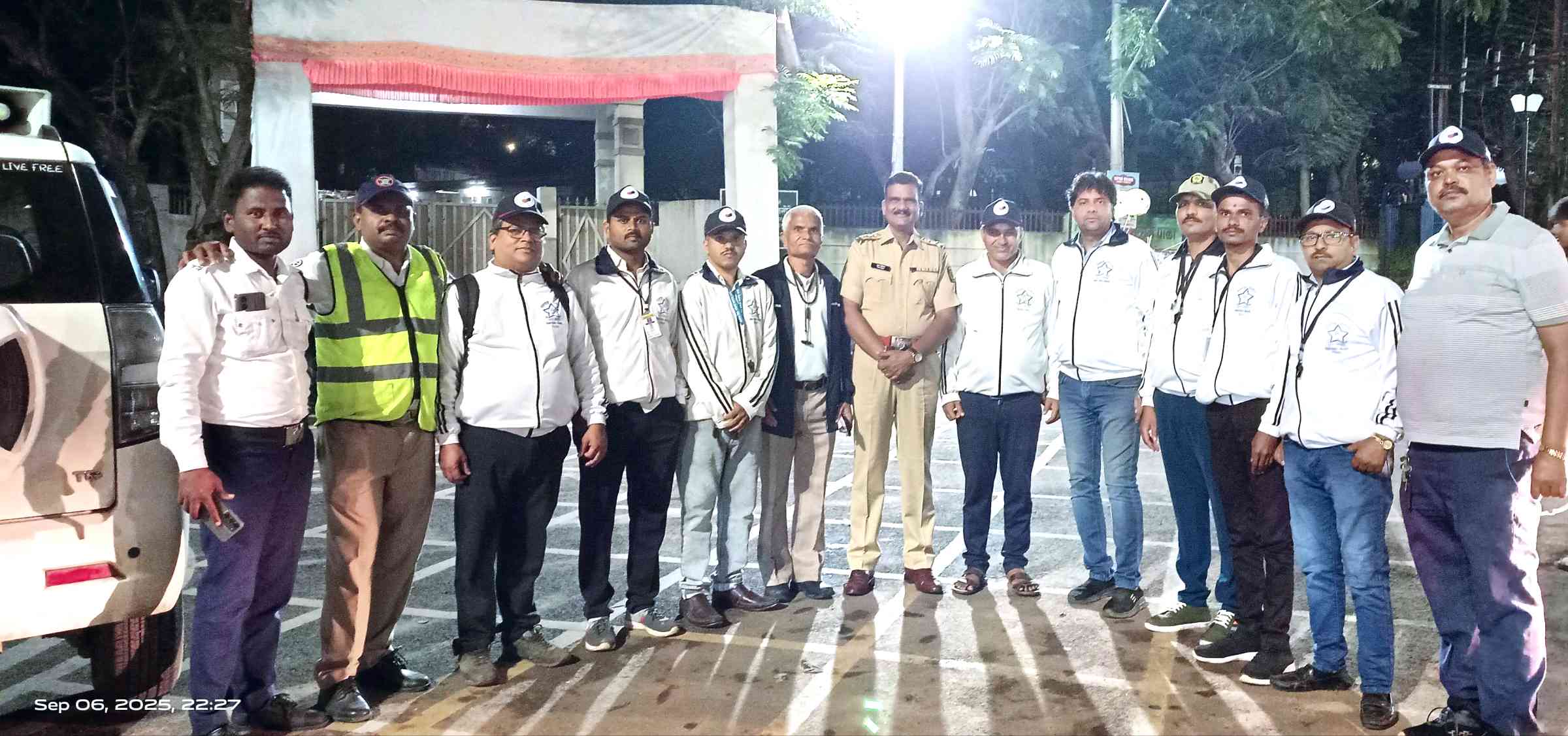 गणेश विसर्जन सोहळ्यात प्राधिकरण सुरक्षा समितीचे विशेष योगदान..