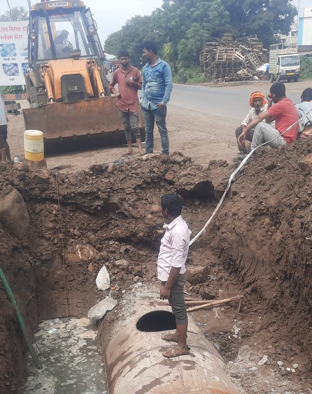 भामा-आसखेड योजनेतील पाईपलाईनच्या हायड्रॉलिक चाचणीला प्रारंभ..