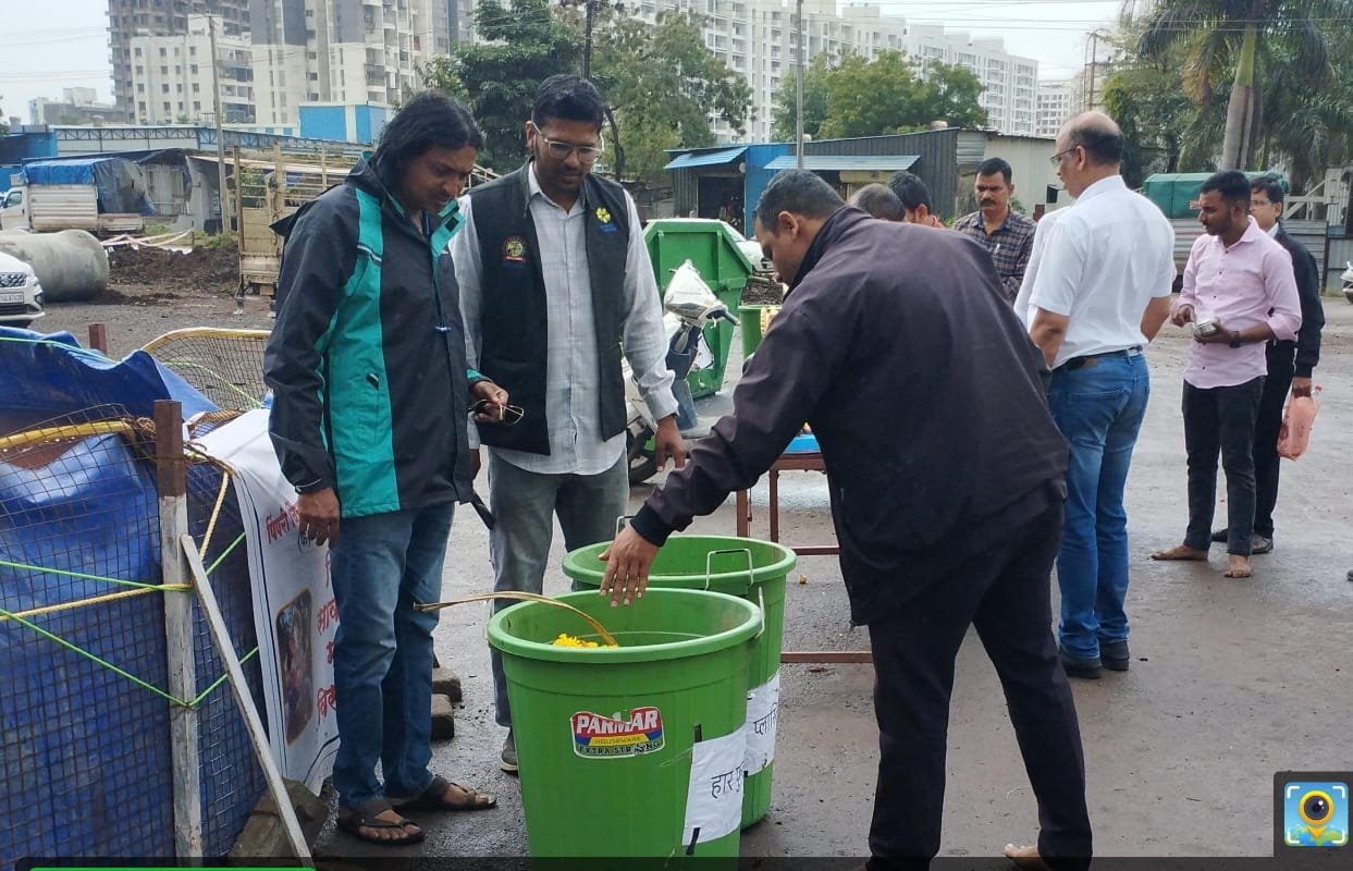 पिंपरी चिंचवड शहरातून २५६ टनांहून अधिक निर्माल्याचे संकलन...