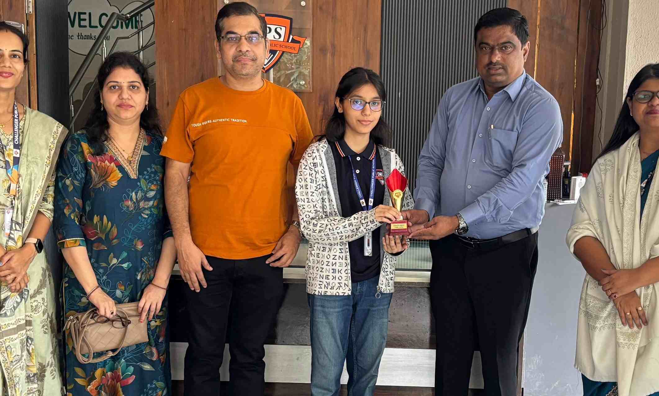 चॅलेंजरच्या तेजलचा जिल्हा परिषद स्तरावरील शालेय बुद्धिबळ स्पर्धेत तृतीय क्रमांक...