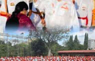 वाल्हेकरवाडी ते चिंचवडगाव श्री दुर्गामाता महादौडेत हजारो युवकांचा सहभाग...