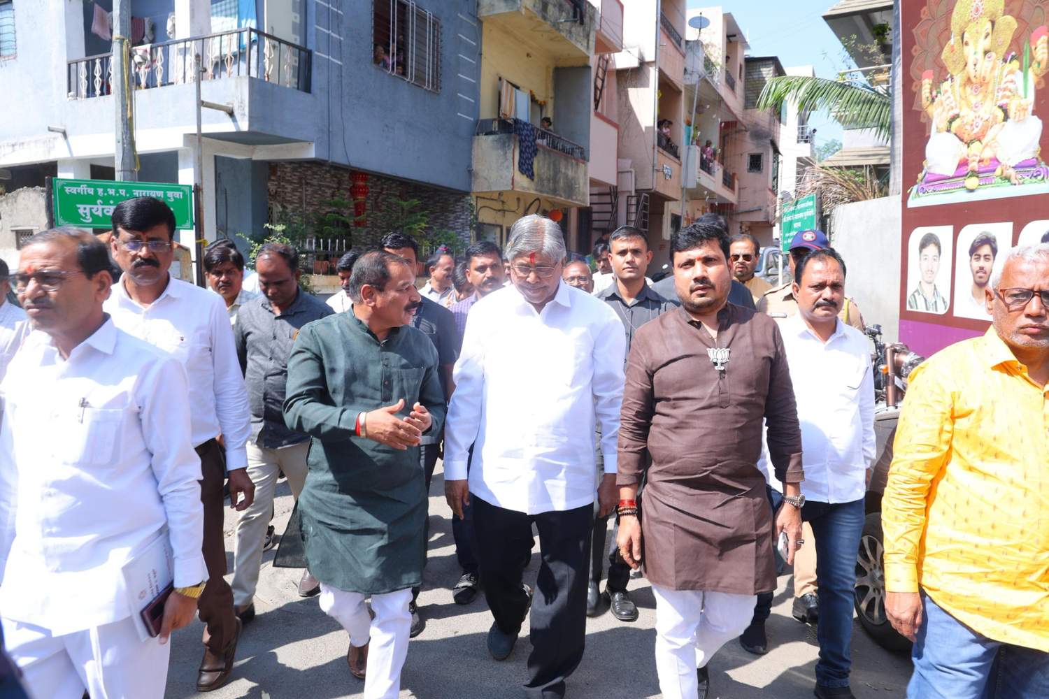 चंद्रकांतदादा पाटलांच्या दौऱ्यामुळे पिंपरी-चिंचवड शहर भाजपमय..