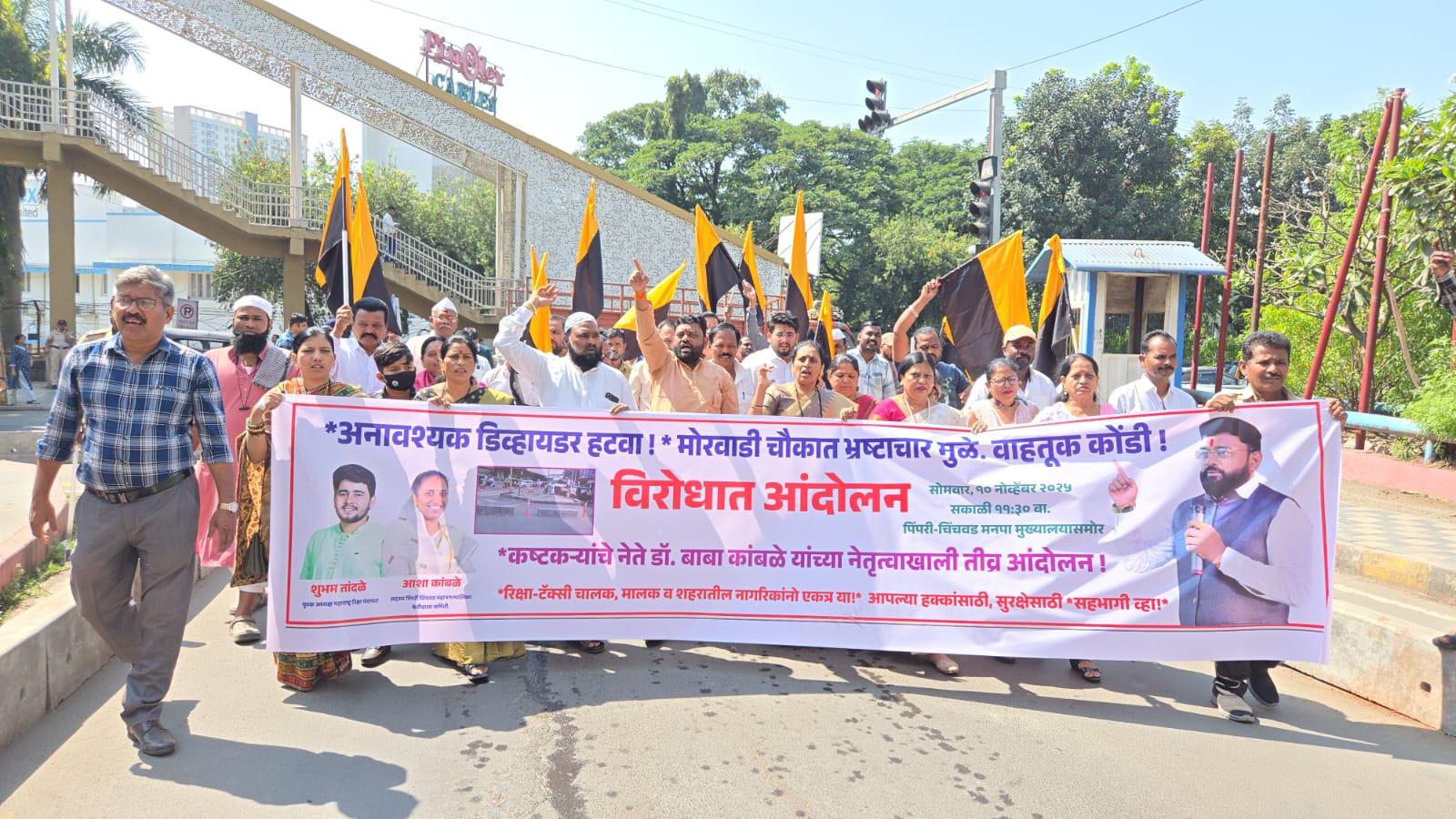 मनपा मुख्यालयासमोर रिक्षा-टॅक्सी चालकांचे तीव्र एल्गार आंदोलन!