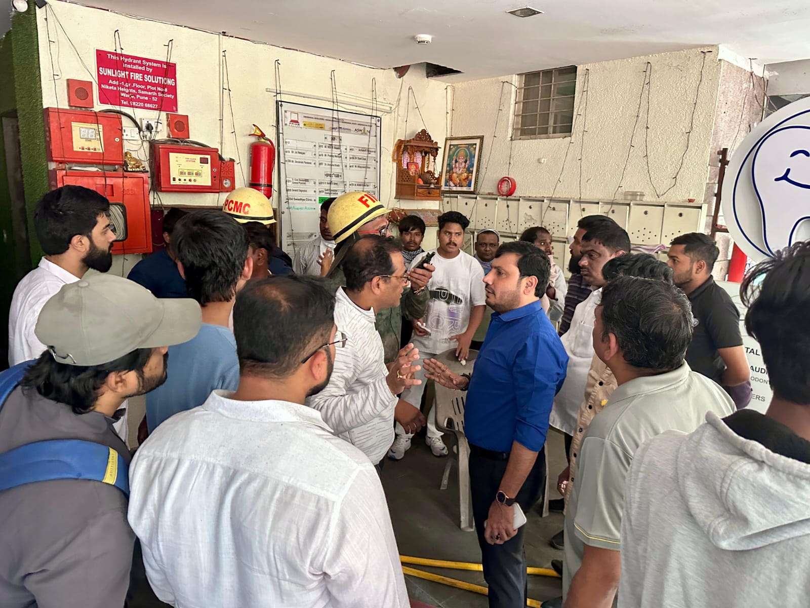 पिंपळे सौदागर येथे ‘हॉटेल रंगला पंजाब’ खालील मजल्यावर आग..