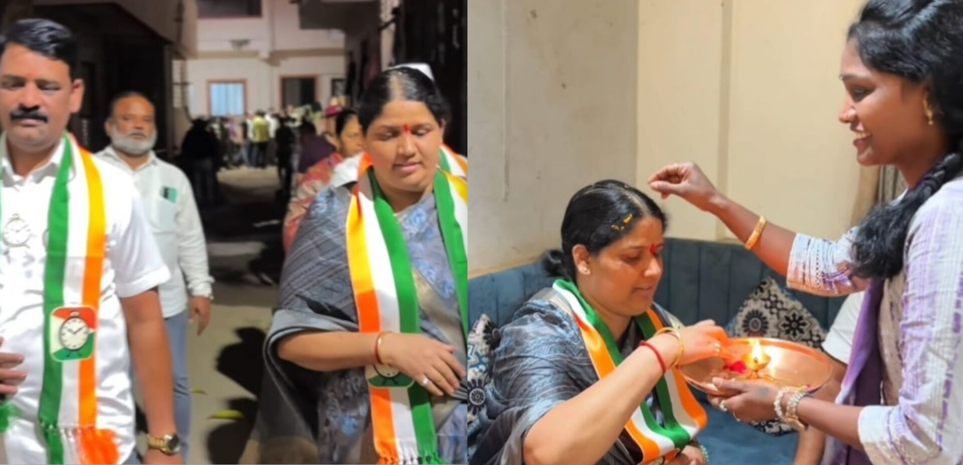 काळेवाडीत राष्ट्रवादी काँग्रेसच्या उमेदवार मोनिका नवनाथ नढे यांच्या प्रचाराला वेग..