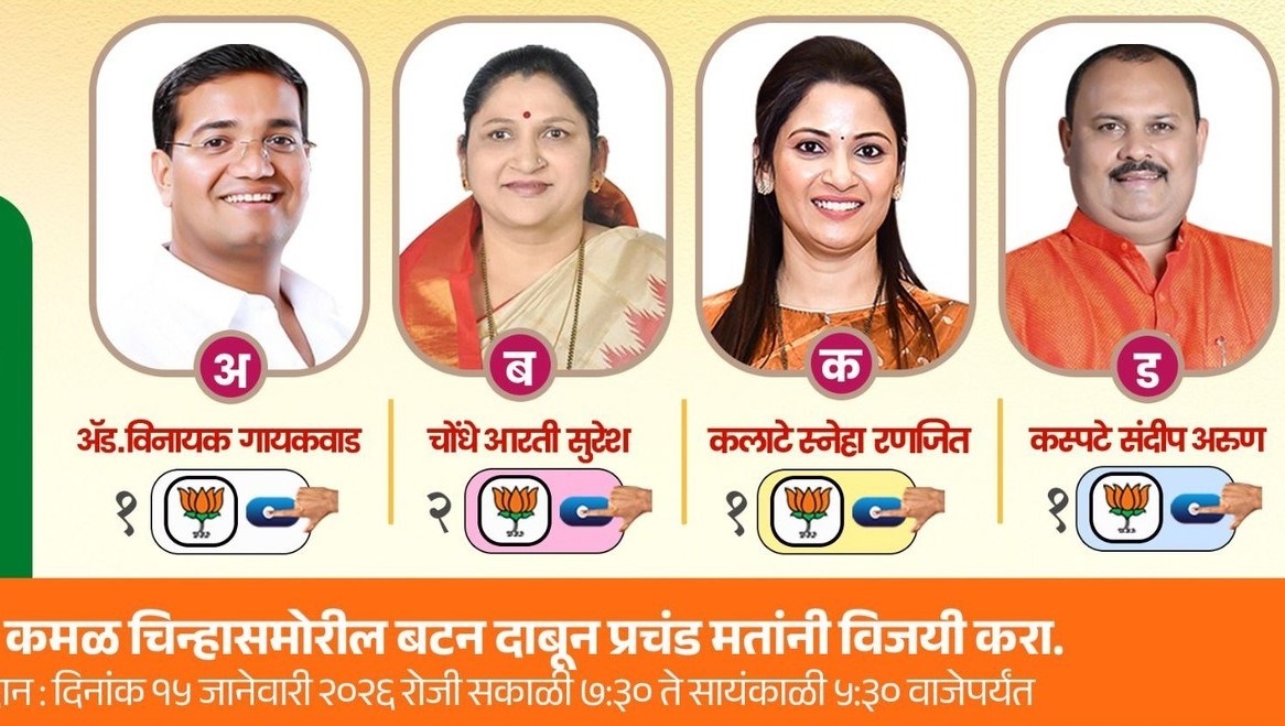 प्रभाग २६ मधील प्रचाराला वेग..