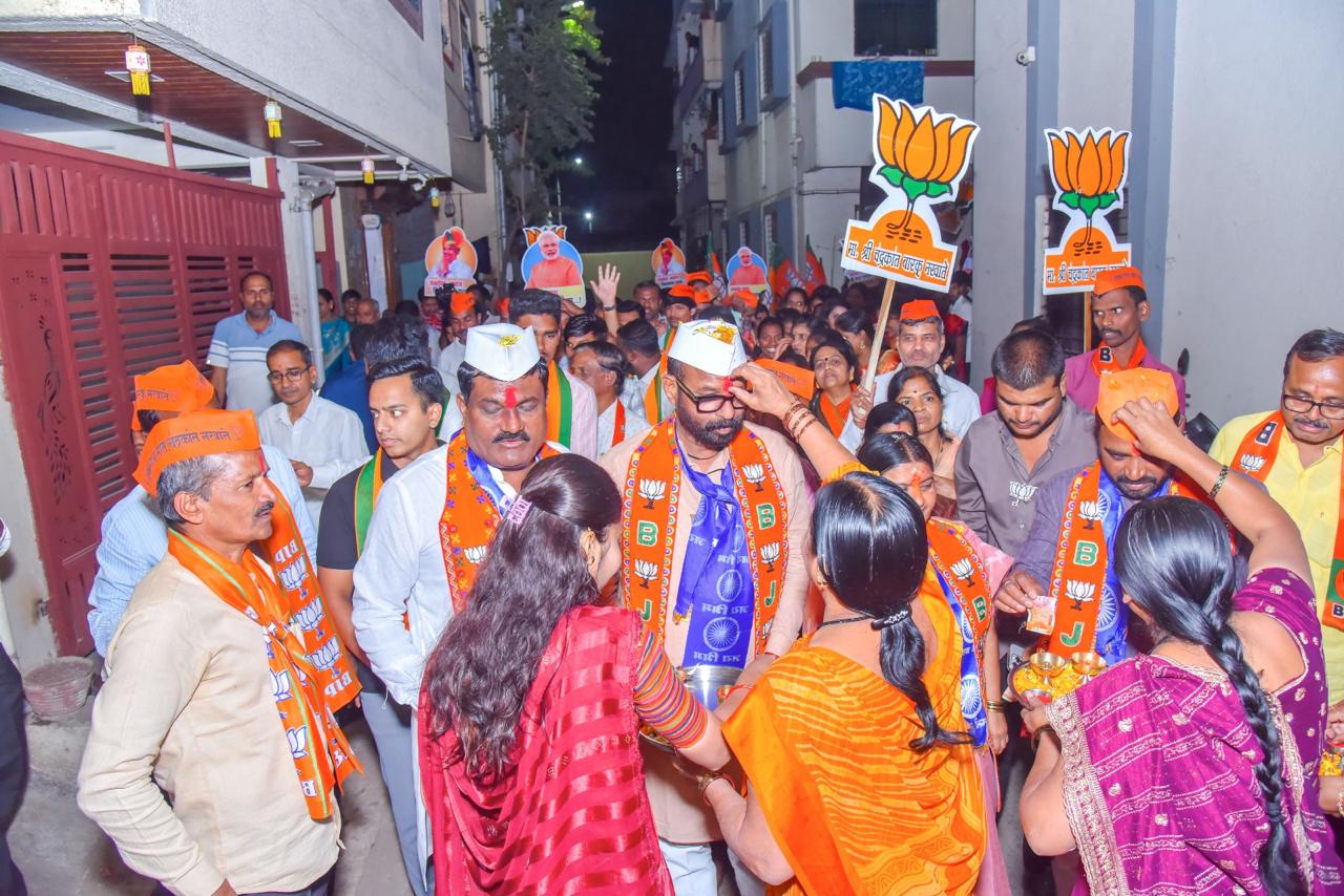 रहाटणीत भाजपच्या प्रचाराचा धडाका..