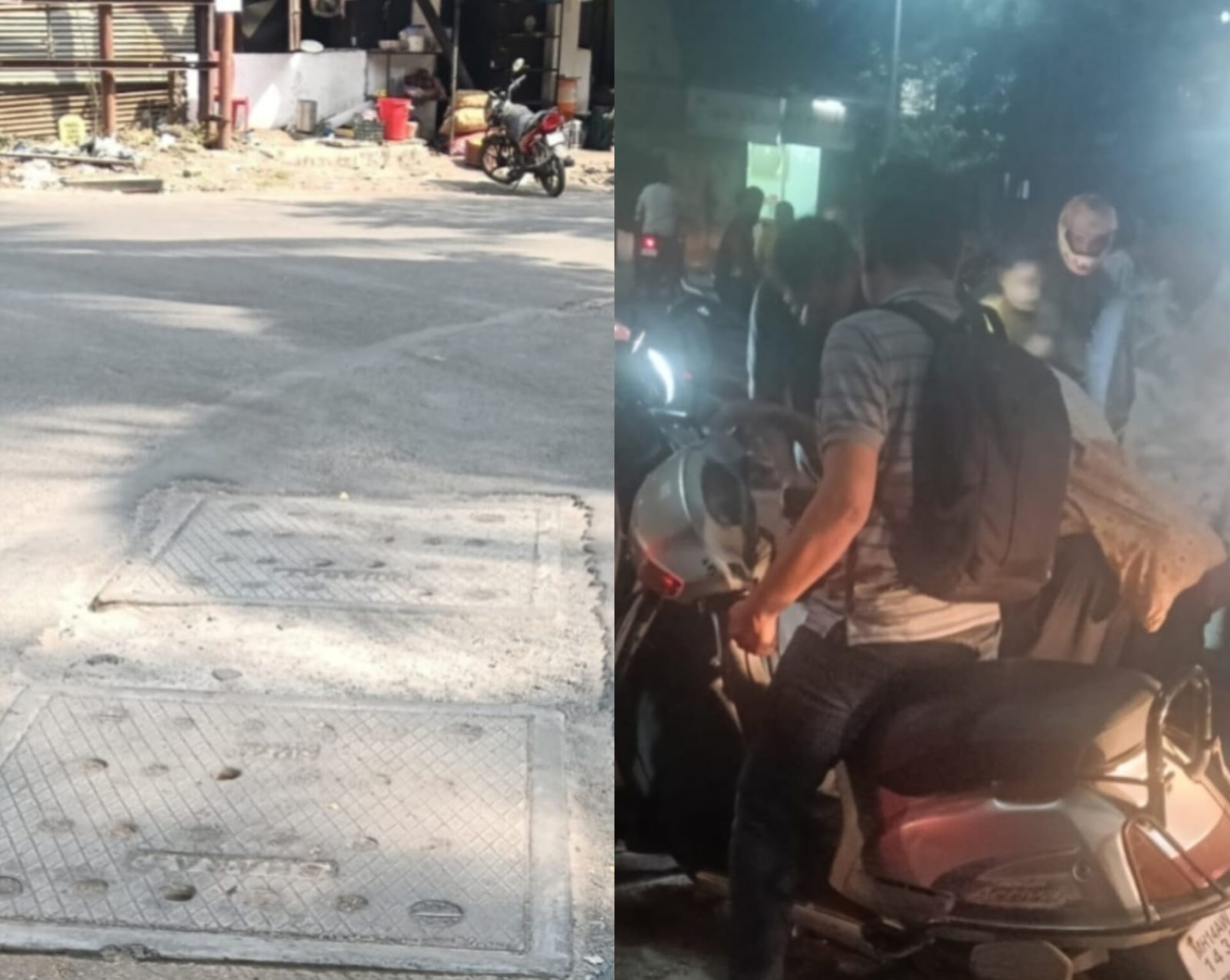 केशवनगरमध्ये धोकादायक बनलाय चेंबरचा खड्डा..