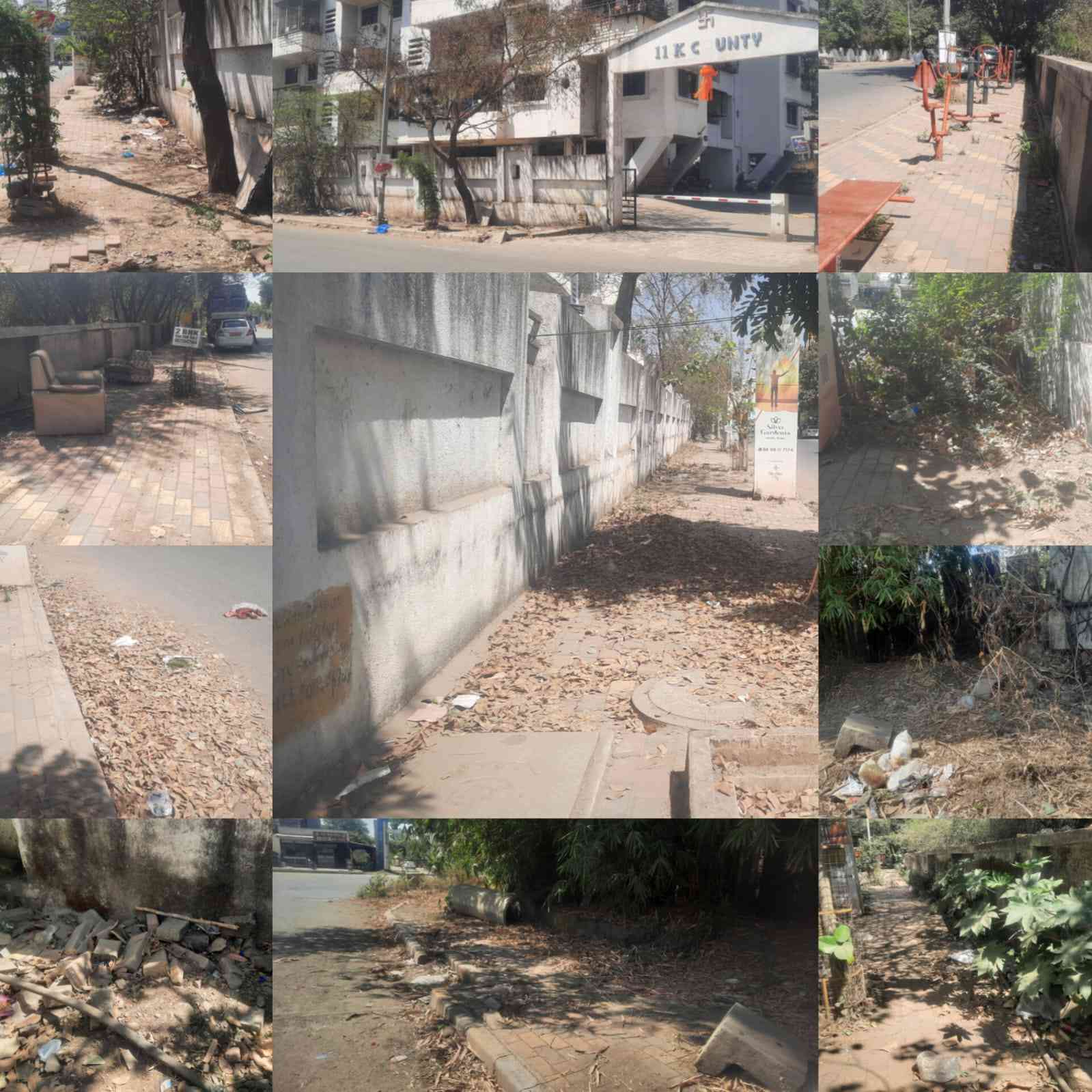 प्रभाग क्रमांक २ मोशीमध्ये सोसायटीसमोरच कचऱ्याचा ढीग..