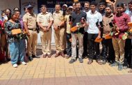 हरवलेले १३० मोबाईल पोलिसांनी शोधून दिल्याने नागरिक खुश...