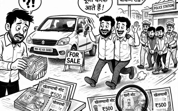 चाकणमध्ये घडला ‘फिर हेरा फेरी’ चित्रपटाला साजेसा प्रसंग..