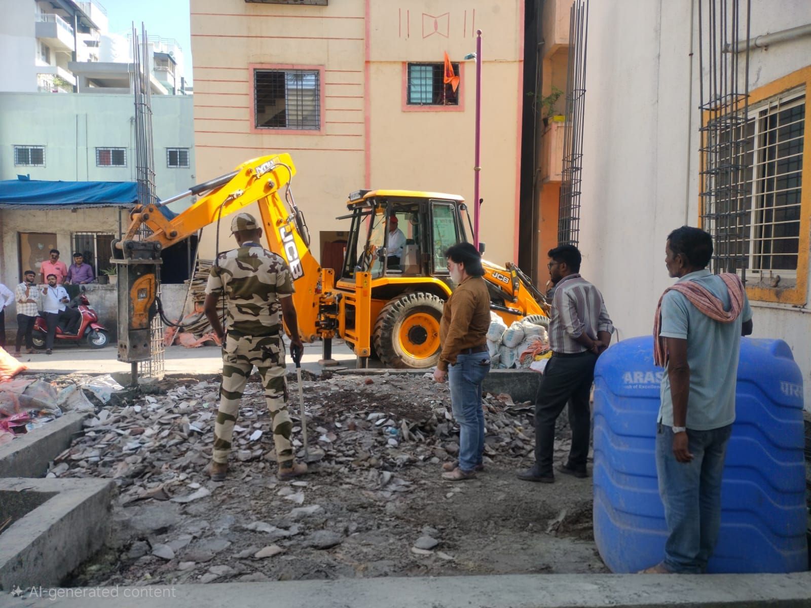 रहाटणी परिसरात नाल्यावरील अतिक्रमण व अनधिकृत बांधकामांवर महापालिकेची धडक कारवाई...