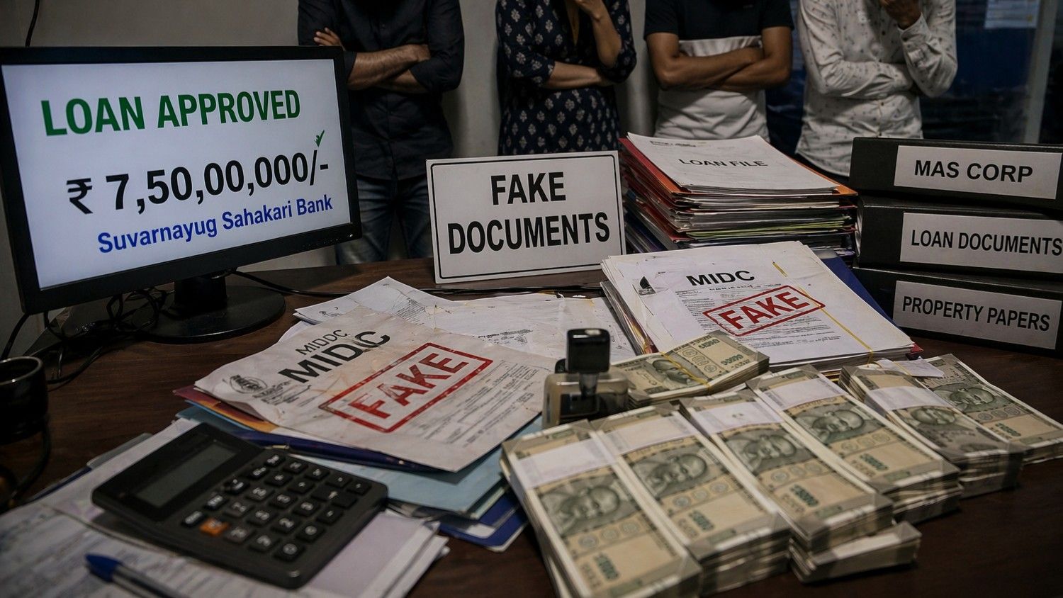 एमआयडीसीच्या बनावट प्लाॅटचे कागदपत्र दाखवून सुवर्णयुग बँकेची कोटींची फसवणूक...