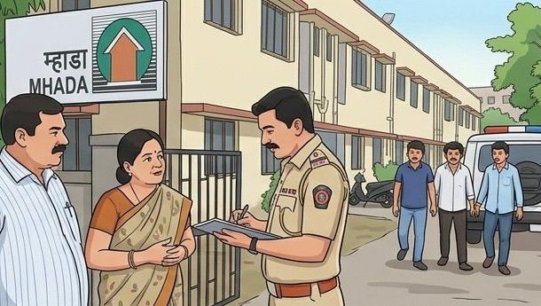 म्हाडाचे रो-हाउस देण्याच्या बहाण्याने तब्बल ७४ लाखांची फसवणूक;