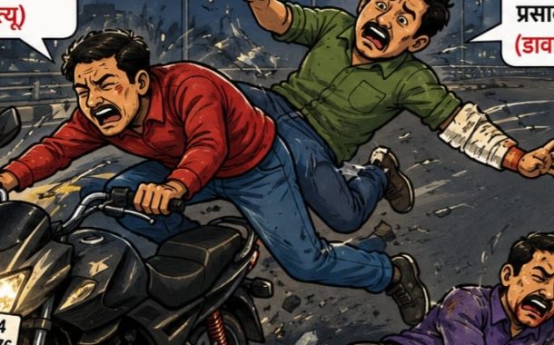 भोसरी ओव्हर ब्रिज येथे भरधाव दुचाकी डिव्हायडरला धडकून तरुणाचा मृत्यू...