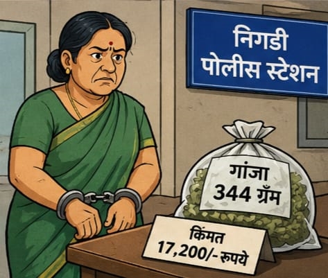 आकुर्डीत महिला आरोपीकडून गांजा जप्त...