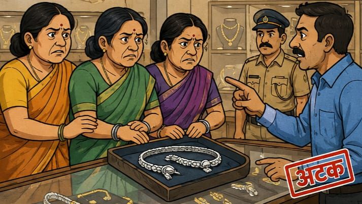चिखलीतील सोनाराच्या दुकानात चांदीच्या पैजण चोरीचा प्रयत्न...
