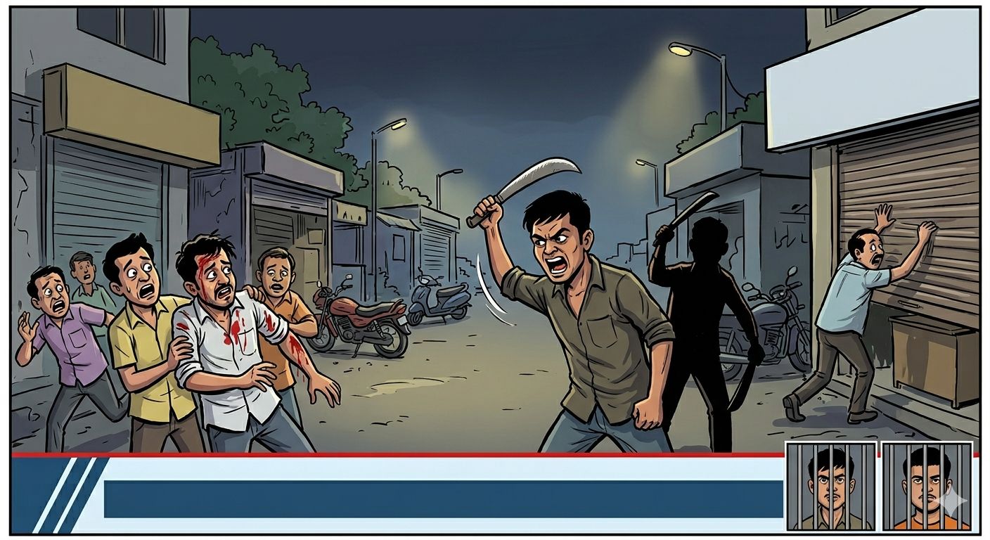 थेरगावात कोयता गँगचा धुमाकूळ, दोघे गजाआड..