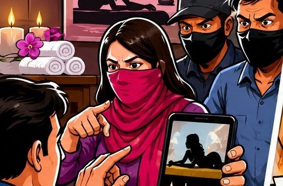 रावेतच्या मस्के वस्तीत स्पा सेंटरचा व्हिडीओ व्हायरल करण्याची धमकी...