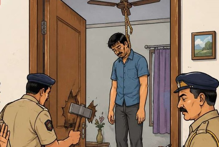 वेताळनगरमध्ये ४० वर्षीय व्यक्तीची आत्महत्या..