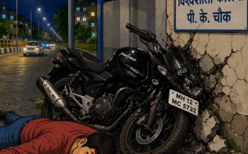 पिंपळे सौदागरमध्ये मध्यरात्रीची ती दुर्घटना...