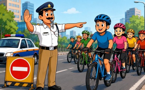 निगडीत उद्या सायक्लोथॉन;सकाळी ५ ते ९ दरम्यान २० मार्गांवर वाहतूकित बदल...