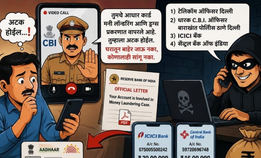 भोसरीत मोठा 'सायबर' घोटाळा...