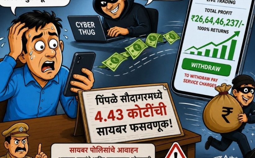 पिंपळे सौदागरमध्ये दिवसाढवळ्या 'सायबर ठगां'चा महाडाव...