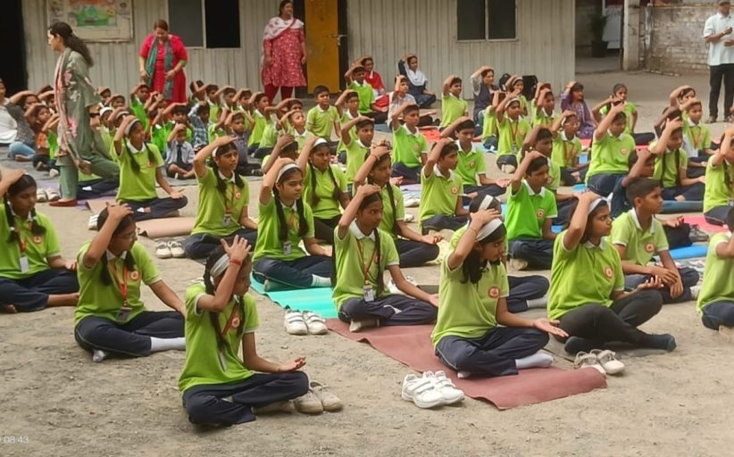 न्यू सिटी प्राईड इंग्लिश मीडियम स्कूलमध्ये आंतरराष्ट्रीय योग दिन उत्साहात साजरा...