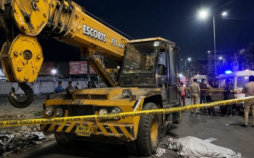 भोसरीत क्रेनचे चाक अंगावरून गेल्याने ज्येष्ठ नागरिकाचा मृत्यू; चालक अटकेत...
