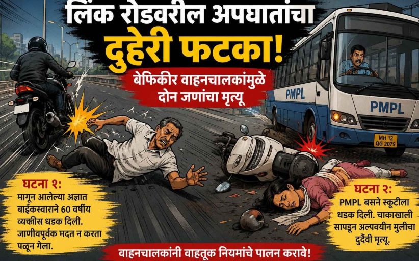 पिंपरी-चिंचवडमध्ये दोन भीषण अपघात; दोघांचा मृत्यू...