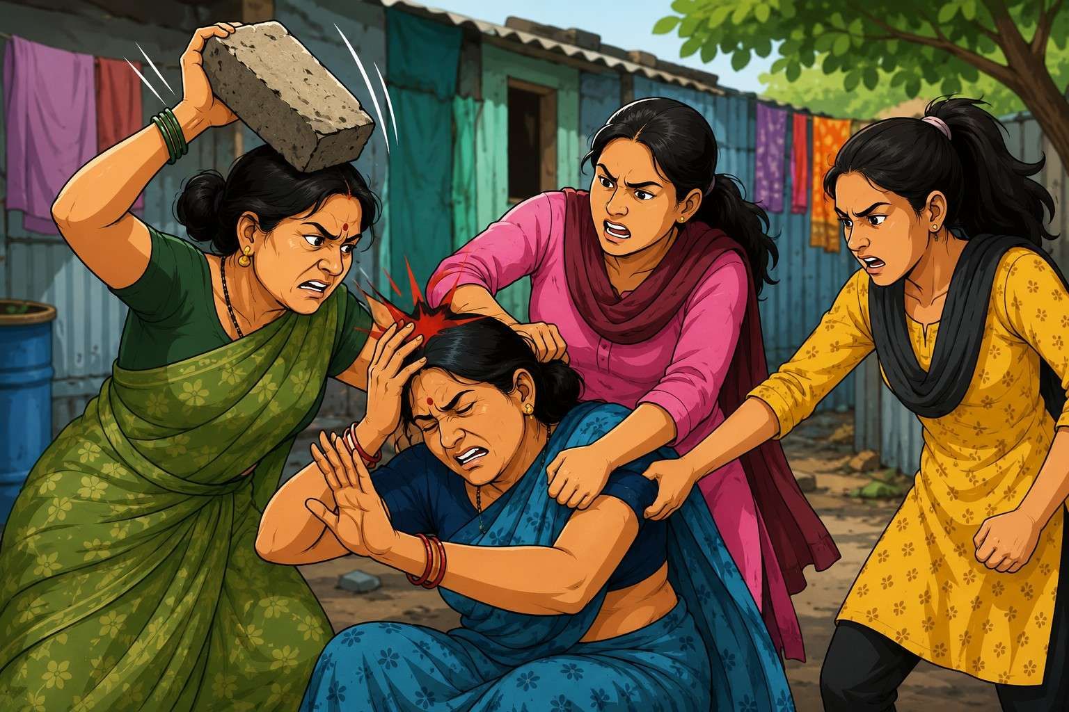 कौटुंबिक वादातून सासूवर सिमेंटच्या गड्ड्याने हल्ला..!
