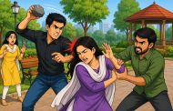 उद्यानात फोटो काढत असताना शिक्षिकेवर हल्ला..!