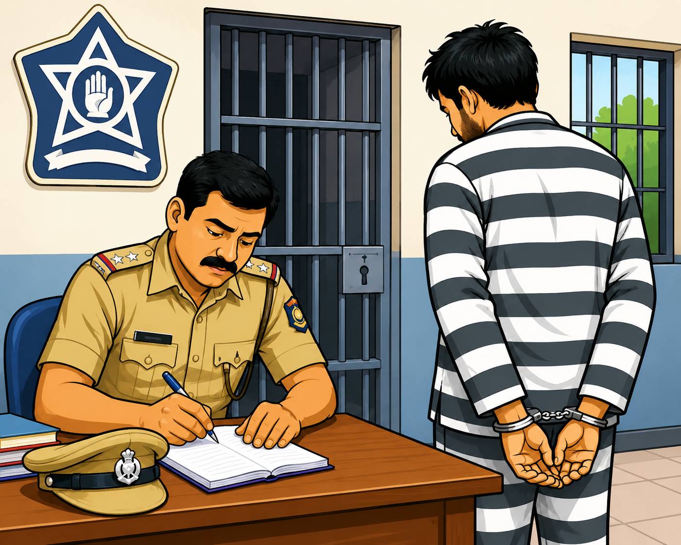 रजेवर गेलेला शिक्षा बंदी परत न आल्याने चाकण दक्षिण पोलीस ठाण्यात गुन्हा दाखल...